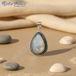 Load image into Gallery viewer, 925 Silver Moonstone Teardrop Pendant | Women's Necklace