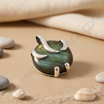Load image into Gallery viewer, Silver Labradorite Pendant | Labradorite Stone Jewelry for Women