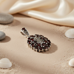 Load image into Gallery viewer, 925 Sterling Silver Garnet Pendant for Women | Gemstone Jewelry