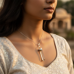 Load image into Gallery viewer, Silver Clear Quartz Crystal Pendant for Women | Healing Jewelry