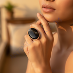 Load image into Gallery viewer, Silver Onyx Ring for Women | Gemstone Jewelry Gift