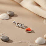 Load image into Gallery viewer, Silver Coral Pendant Necklace for Women | Gemstone Jewelry Gift