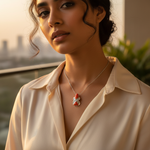 Load image into Gallery viewer, 925 Silver & Orange Gemstone Pendant for Women | Fashion Jewelry