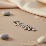 Load image into Gallery viewer, Silver Dangle Pendant with Cubic Zirconia | Women's Fashion Jewelry
