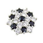 Load image into Gallery viewer, 925 Silver Black & White Stone Stud Earrings | Women's Jewelry