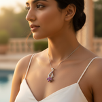 Load image into Gallery viewer, Silver Ruby Pendant for Women | Ruby Jewelry Gift
