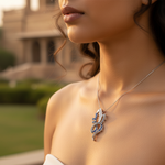 Load image into Gallery viewer, 925 Silver Sapphire Pendant | Women's Sapphire Jewelry Gift