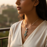Load image into Gallery viewer, 925 Silver Aquamarine Pendant for Women | Gemstone Jewelry