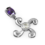 Load image into Gallery viewer, 925 Silver Amethyst Pendant for Women | Gemstone Jewelry Gift