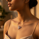 Load image into Gallery viewer, 925 Silver Pink & White Gemstone Pendant for Women | Daily Wear