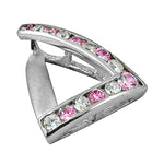 Load image into Gallery viewer, 925 Silver Pink & White Gemstone Pendant for Women | Daily Wear