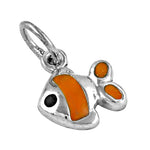 Load image into Gallery viewer, 925 Silver Clownfish Charm Pendant | Enamel Jewelry for Women