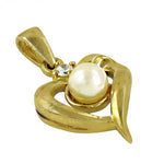 Load image into Gallery viewer, gold plating Pearl Heart Pendant for Women | Elegant Jewelry