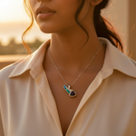 Load image into Gallery viewer, 925 Silver Opal & Amethyst Pendant for Women | Gemstone Jewelry
