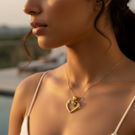 Load image into Gallery viewer, gold plating Heart Diamond Pendant for Women | Elegant Jewelry Gift