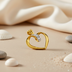 Load image into Gallery viewer, gold plating Heart Diamond Pendant for Women | Elegant Jewelry Gift