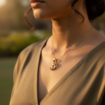 Load image into Gallery viewer, gold plating Diamond Letter 'S' Pendant | Garnet Gemstone Jewelry