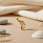 Load image into Gallery viewer, gold plating Diamond Letter 'S' Pendant | Garnet Gemstone Jewelry