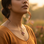 Load image into Gallery viewer, gold plating Ruby & Diamond Pendant | Fine Jewelry for Women