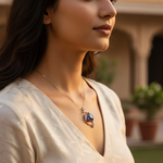 Load image into Gallery viewer, 925 Silver Sapphire Pendant for Women | Gemstone Jewelry