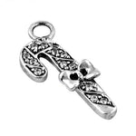 Load image into Gallery viewer, 925 Silver Candy Cane Charm Pendant | Christmas Jewelry Gift