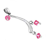 Load image into Gallery viewer, 925 Silver Pink Crystal Pendant for Women | Fashion Jewelry