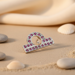 Load image into Gallery viewer, 925 Silver Libra Pendant | Ruby Gemstone Zodiac Jewelry
