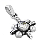 Load image into Gallery viewer, 925 Silver Flower Pendant with Cubic Zirconia | Women's Jewelry