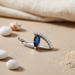 Load image into Gallery viewer, 925 Silver Sapphire & Diamond Pendant for Women | Gift Jewelry