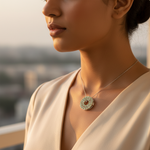 Load image into Gallery viewer, Silver Peridot Gemstone Pendant for Women | Daily Wear Jewelry