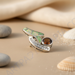 Load image into Gallery viewer, Silver Opal & Citrine Pendant for Women | Gemstone Jewelry
