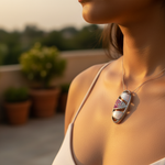 Load image into Gallery viewer, Silver Pink Crystal Accent Pendant for Women | Fashion Jewelry