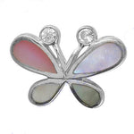 Load image into Gallery viewer, Silver Butterfly Pendant with Gemstones | Women's Gift Jewelry