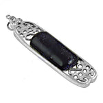 Load image into Gallery viewer, 925 Silver Blue Sandstone Pendant Necklace for Women | Gift