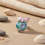 Load image into Gallery viewer, Silver Abalone Butterfly Brooch | Iridescent Gemstone Pin