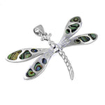 Load image into Gallery viewer, 925 Silver Dragonfly Pendant Necklace | Mother of Pearl | Gift