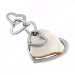 Load image into Gallery viewer, Silver Heart Pendant with Mother of Pearl | Women's Jewelry Gift