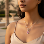 Load image into Gallery viewer, 925 Silver Enamel Number 5 Pendant for Women | Charm Jewelry