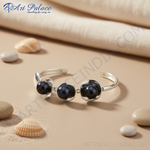 Load image into Gallery viewer, Silver Pearl Bracelet for Women | Black Pearl Jewelry Gift