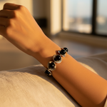 Load image into Gallery viewer, Silver Pearl Bracelet for Women | Black Pearl Jewelry Gift