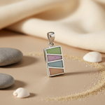 Load image into Gallery viewer, 925 Silver Colorful Gemstone Pendant for Women | Modern Jewelry