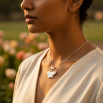Load image into Gallery viewer, 925 Silver Butterfly Pendant for Women | Mother of Pearl