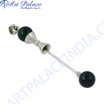 Load image into Gallery viewer, Sterling silver pendant with black onyx gemstone. A sleek, modern design for women.