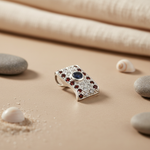 Load image into Gallery viewer, 925 Silver Garnet & Sapphire Pendant | Women's Gift Jewelry