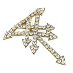 Load image into Gallery viewer, Diamond Arrow Brooch | gold plating Finish | Women's Gift Jewelry