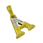 Load image into Gallery viewer, gold plating Diamond Letter A Pendant | Personalized Jewelry Gift