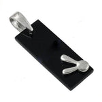 Load image into Gallery viewer, Silver Bunny Pendant Black Onyx | Fashion Jewelry for Women