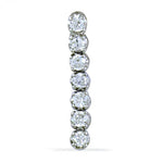 Load image into Gallery viewer, Silver Cubic Zirconia Drop Earrings for Women | Gift Jewelry