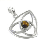 Load image into Gallery viewer, 925 Silver Tiger Eye Pendant for Women | Daily Wear Gift
