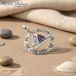 Load image into Gallery viewer, 925 Silver Amethyst Pendant for Women | Gemstone Jewelry